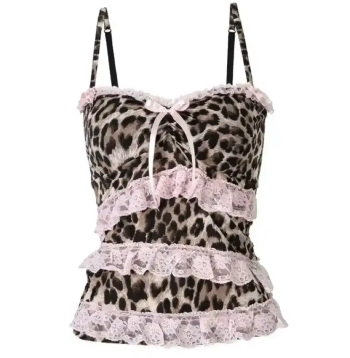 トップス Angelnumber555 leopard ribbon sleeveless Angel Number 555 Leopard Ribbon Sleeveless on Bunjang Global